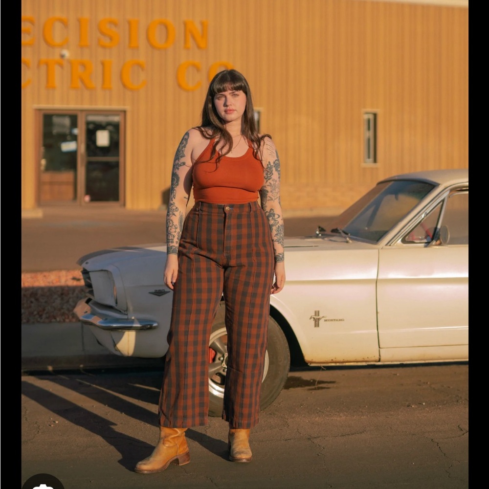 Big Bud Press Fudge Gingham Western Pant
